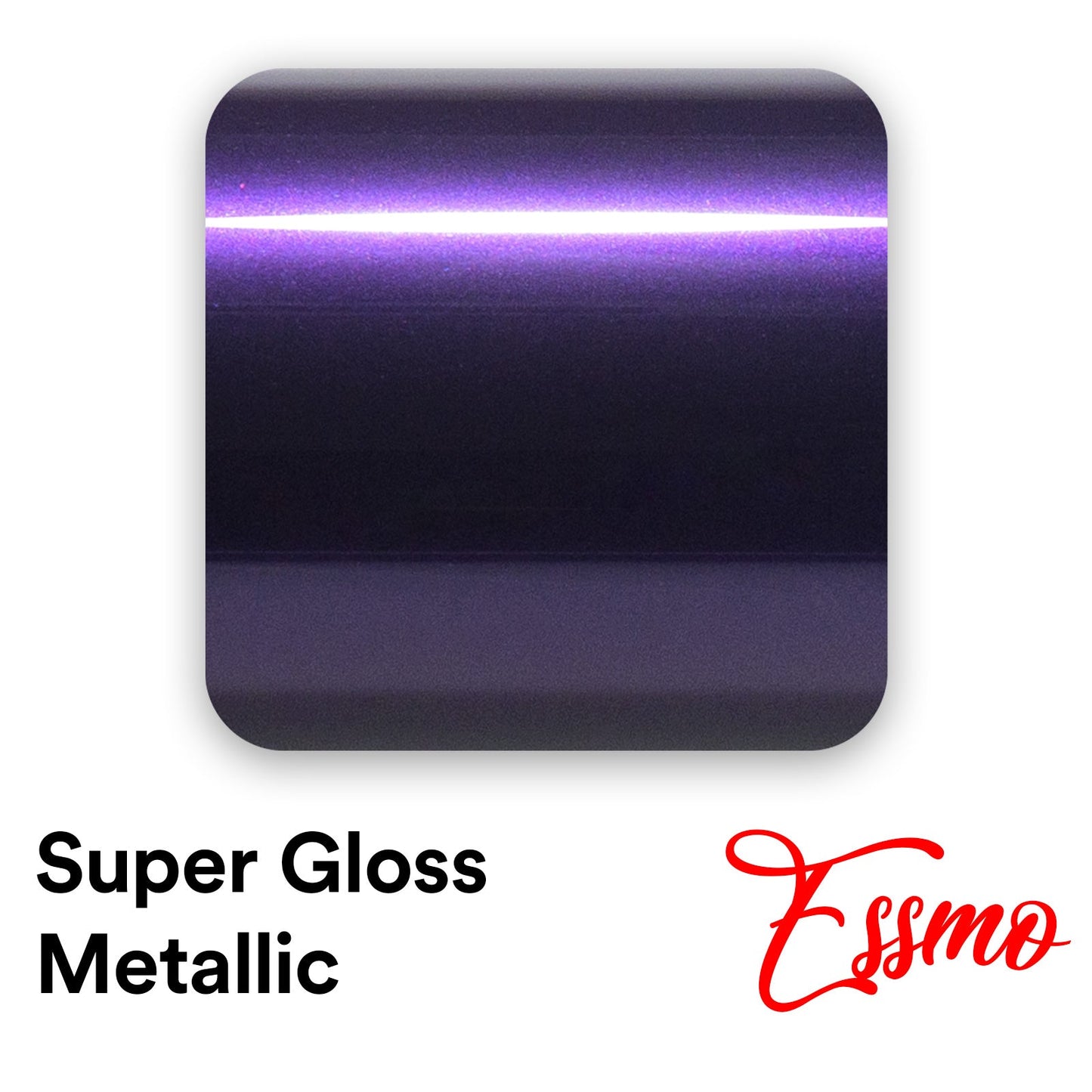 PET Super Gloss Metallic Midnight Purple Vinyl Wrap