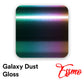 PET Galaxy Dust Gloss Spectrum Purple Green Vinyl Wrap