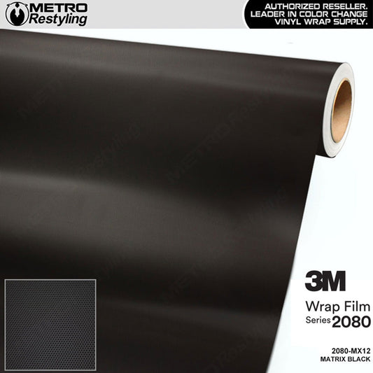3M 2080 Matrix Black Textured Vinyl Wrap | MX12