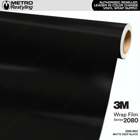 3M 2080 Matte Deep Black Vinyl Wrap | M22