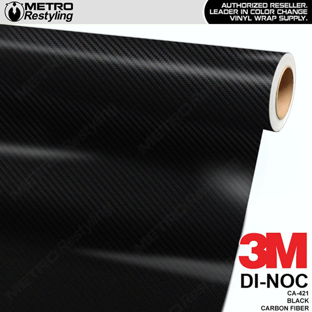 3M DI-NOC Black Carbon Fiber Vinyl Wrap | CA-421
