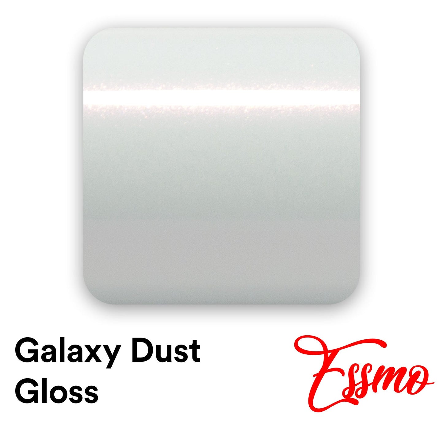 PET Galaxy Dust Gloss White Red Vinyl Wrap