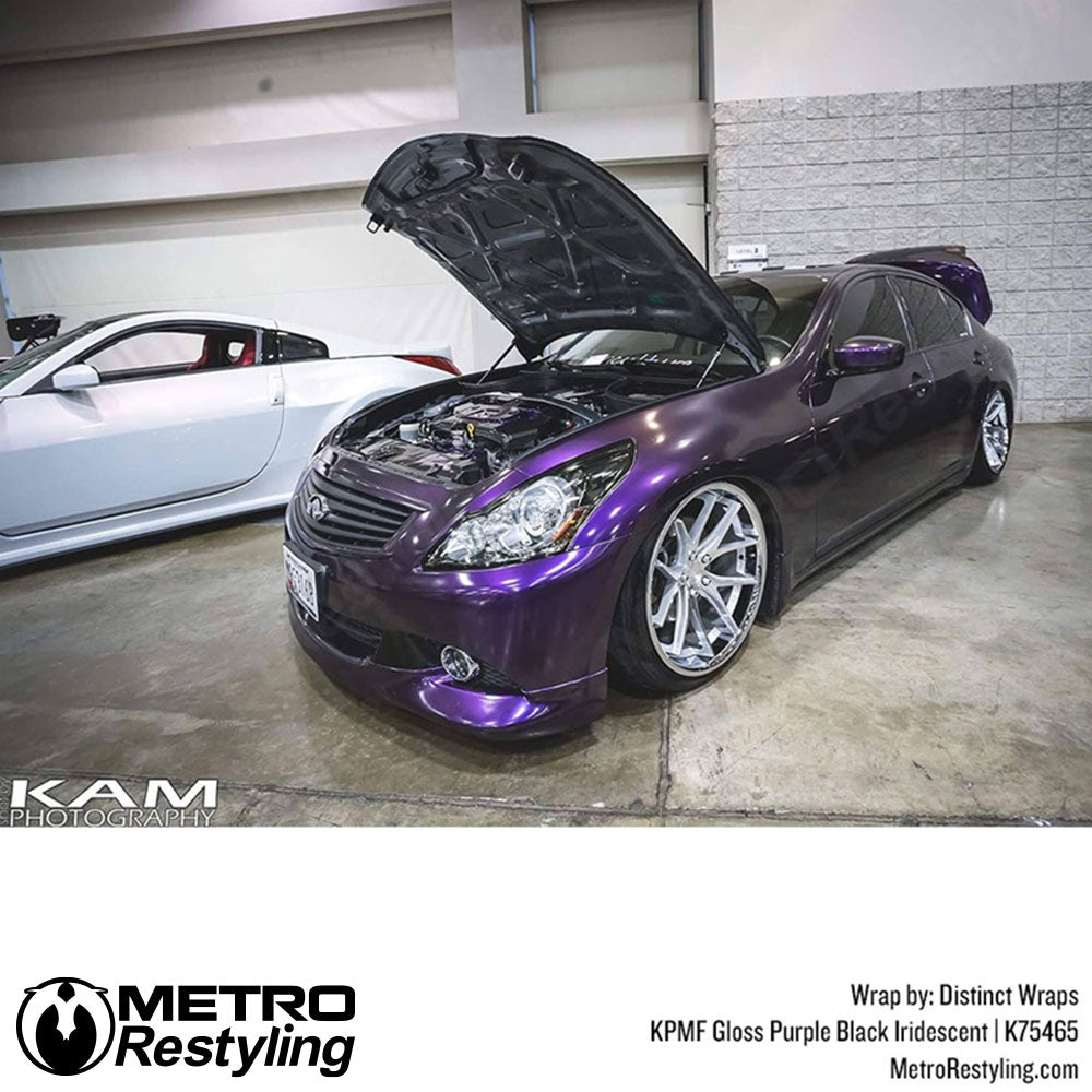KPMF K75400 Gloss Purple Black Iridescent Vinyl Wrap | K75465